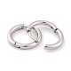Не тускнеющее круглое кольцо из нержавеющей стали 304 серьги-кольца для женщин EJEW-G388-02A-P-2