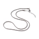 304 Stainless Steel Bone Rope Chain Necklace for Women NJEW-I121-01B-P-1