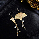 Benecreat 100pcs 18k vergoldete französische Ohrringhaken mit Kugel baumeln Ohrring Zubehör für DIY Ohrringherstellung KK-BC0005-08G-9