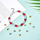 arricraft 80 Pcs Brass Crimp Beads Covers KK-AR0003-69-6