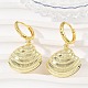 Латунные серьги обруча EJEW-Q036-03B-G-4