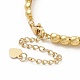 Bracelet manchette en perles de zircone cubique transparente avec fermoirs BJEW-E073-08G-3
