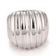 304 anillo grueso texturizado de acero inoxidable para hombres y mujeres RJEW-B040-17P-2