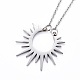 304 Stainless Steel Pendant Necklaces NJEW-Z007-01P-1