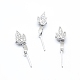 925 Sterling Silver Pendant Ice Pick Pinch Bails STER-I017-074P-1