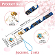 6Pcs Japanese Enamel Flower Brass Sakura Mobile Straps HJEW-PH01663-2