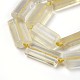 Chapelets de perles de quartz citron naturel G-F595-F05-3