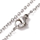 304 Stainless Steel Conch Shape Pendant Necklace for Women STAS-E154-27P-4