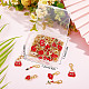 Sunnyclue décoration de pendentif en alliage d'émail sur le thème de la saint-valentin HJEW-SC0001-25-6