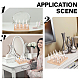 FINGERINSPIRE 12 pcs Clear Acrylic Ring Cone Acrylic Finger Ring Display Stands 6.3x4.53x2.76inch Ring Finger Display Stand with Bamboo Base Cone Shape Acrylic Ring Display Ring Organizer Holder RDIS-WH0002-17-7