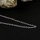 Platinum Plated Tin Alloy Cable Chain Necklaces NJEW-BB10189-18-3