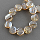 Electroplate Glass Beads Strands EGLA-S081-14mm-09-2