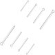 UNICRAFTALE 40pcs 4 Sizes 23/28/33/43mm Long Charms Stainless Steel Bar Shape Pendants Metal Rectangle Charms 2mm Hole Smooth Bar Pendant for Earrings Jewellery Making STAS-UN0004-36P-2