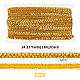 SUPERFINDINGS 14.22 Yards(13m) Sparkle Metallic Polyester Ribbon 12mm Wide Dark Orange Flat Stright Glitter Trim with Plastic Sequin Braid Cord Garment Braid Accessories SRIB-WH0011-098-2