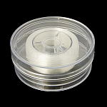 Japanischer elastischer Kristallfaden, dehnbare Armbandschnur, mit Umkarton, Transparent, 0.7 mm, 60 Meter / box