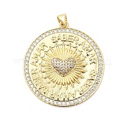 Латунные микро проложить кубического циркония подвески KK-H529-14G