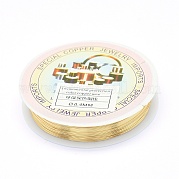 Eco-Friendly Round Copper Jewelry Wire CWIR-P001-01-0.4mm