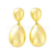 Серьги-гвоздики из латуни с каплевидным покрытием KK-Z038-16G
