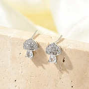 Серьги-гвоздики из циркония EJEW-R016-26P-13