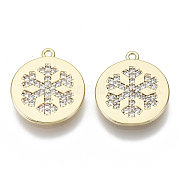 Brass Micro Pave Cubic Zirconia Charms KK-N232-71-NF
