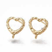 Brass Stud Earring Findings KK-T038-473G