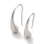 Boucle d'oreille pendante en laiton en forme de larme pour femme KK-C054-27P