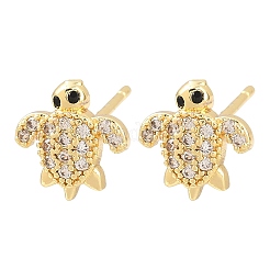 Серьги-гвоздики из циркония&nbsp;EJEW-F400-25A-G