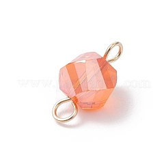 7 шт. гальванизированные прозрачные стеклянные поворотные соединители&nbsp;PALLOY-JF04317-02