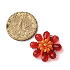 6 шт. подвески из стекла и полимерной глины 6 цветов&nbsp;PALLOY-MZ00810