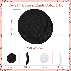 2шт 2 цвета имитация пеньковой шляпы эмбрион DIY-GF0009-72