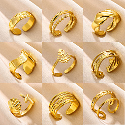 Манжетные кольца из нержавеющей стали 304 в простом стиле&nbsp;FS-WG1C3D0-03