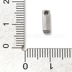 304ステンレススチールチャーム  レターチャーム  文字I  9.5x3x3mm  穴：1.6mm&nbsp;STAS-R138-07P-I