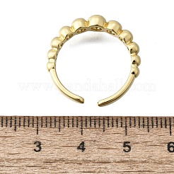 Латунные открытые манжеты для женщин RJEW-F179-04G