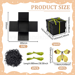 Бумажные коробки для хранения подарков-сюрпризов в виде летящей бабочки своими руками&nbsp;CON-WH0110-54A