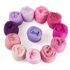 60г 12-х цветная шерстяная ровница для валяния&nbsp;DIY-TA0012-85