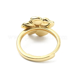 Verstellbare Fingerringe aus Messing und Emaille&nbsp;RJEW-JR01028