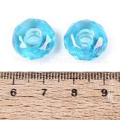 Perles européennes en acrylique transparente&nbsp;OACR-E033-25F