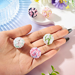 Perline di argilla con strass fatte a mano&nbsp;CLAY-TAC0015-02B