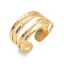 Регулируемые манжеты из нержавеющей стали 304 с открытыми кольцами для женщин&nbsp;RJEW-Z122-03G-06