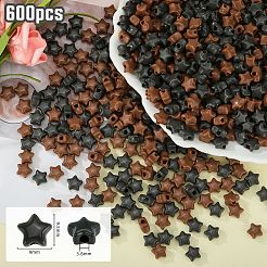 600pcs 2 Farben undurchsichtige Acrylperlen&nbsp;MACR-SZ0001-89