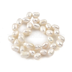 Fili di perle di perle d'acqua dolce coltivate naturali&nbsp;PEAR-A006-22-X