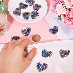 12 шт. блестящие стразы горячей фиксации из смолы (клей-расплав на обратной стороне)&nbsp;PATC-CA0001-15