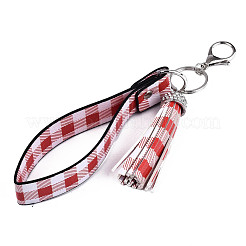 Брелок из искусственной кожи с кисточкой KEYC-T006-01I