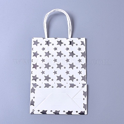 Buste rettangolari in carta kraft con manico&nbsp;DIY-WH0157-04-01B