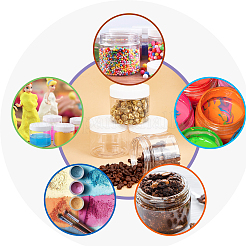 Contenitori di perline in plastica pet trasparente&nbsp;CON-PH0002-19B