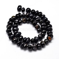 Окрашенные естественно тигровый глаз бисер пряди самородки G-J337-49C