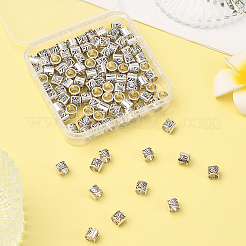 100 шт. европейские бусины из сплава в тибетском стиле&nbsp;FIND-SP0020-71