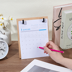Soporte de madera para calendario de escritorio&nbsp;ODIS-WH0106-12