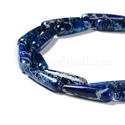 Крашеные бусы из натуральной императорской яшмы G-G0001-C01-02