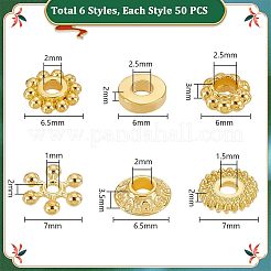 Perline distanziali in lega da 300 pz 6 stili&nbsp;FIND-PH0018-15